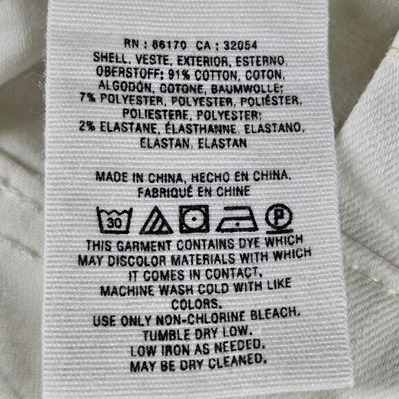 PILCRO & THE LETTER PRESS WOMEN'S DISTRESSED WHITE SLIM BOYFRIEND SHORTS SIZE 27 - Picture 8 of 15